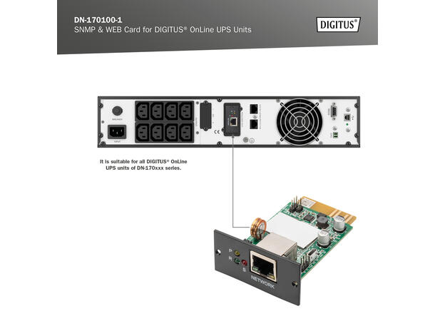 SNMP & WEB Card for DIGITUS® OnLine UPS 