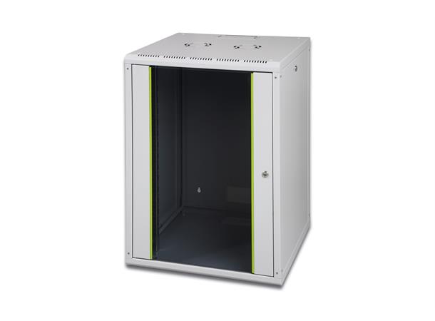 Veggskap 19"  20HE H980xB600xD560mm Grå