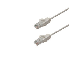 Jotec Patch Cat6A U/UTP Slim Hvit 2m