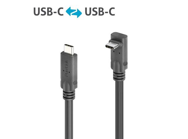 USB4 Coax X4 240W USB-C/USB-C 90° 0,5m PureLink,Gen2 passiv,20Gbps, up/down 