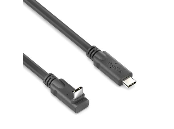 USB4 Coax X4 240W USB-C/USB-C 90° 0,5m PureLink,Gen2 passiv,20Gbps, up/down 