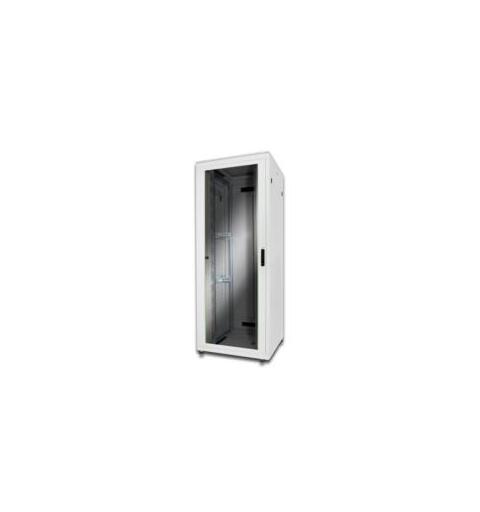 42U Gulvskap Unique H2053xB800xD1000mm Grå, med glassdør