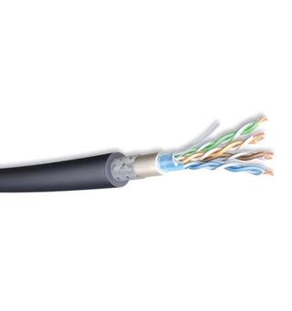 Cat6 U/UTP AWG24 Armert LSZH,  Black