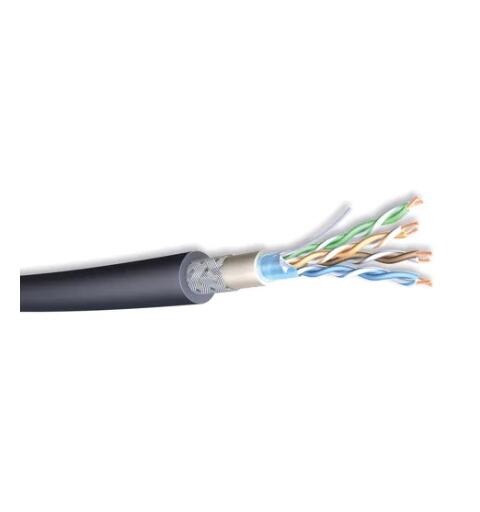 Cat6 U/UTP AWG24 Armert LSZH,  Black