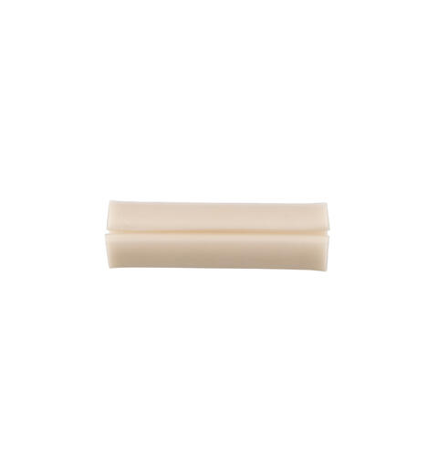 Merke hylse 3mm for duplex kabel, Hvit Innvendig Ø= 6,86mm, LabelCore, 100 pk