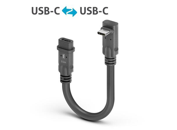 USB4 Coax X4 240W USB-C M/F 90° PureLink, portsaver,20Gbps, up/down 