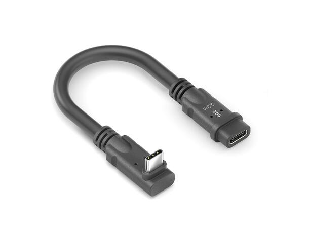 USB4 Coax X4 240W USB-C M/F 90° PureLink, portsaver,20Gbps, up/down 