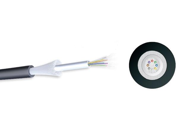 Fiberkabel G48 9/125 ITU-T G.652d, Black LSZH, Loose Tube, WaterBlock, UV res 