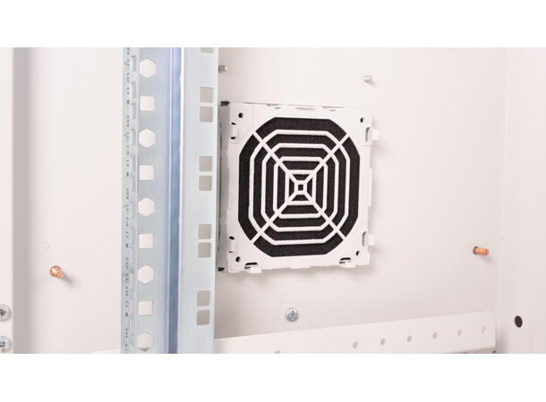 Veggskap 16U 891x600x450mm IP55 Safebox, 100kg, Grå, utendørs 