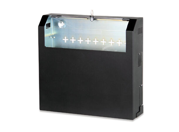 Wall mounting cabinet, SOHO, slim, Black 156x525x475 mm 3U rotatable, 2U fi 