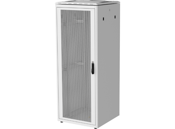 Ager Gulvskap 19" 47U 800x800x2234mm m/Perf.dører Grå, 1000kg, inkl VCM 