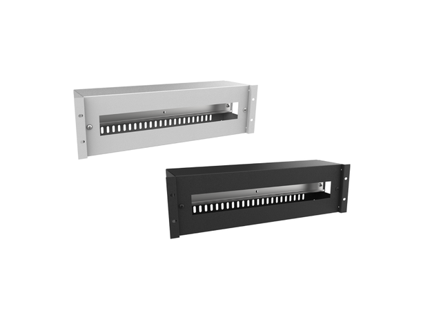 Ager Strømfordelingspanel 3U for 19" Sort, 18 modulplasser 