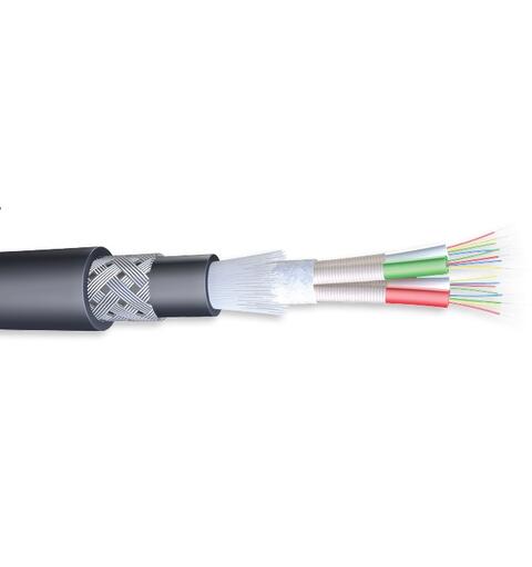 Fiberkabel G12 50/125 OM3, F103 QFCB Armada, Funksjonssikker, DNV,Mud Black