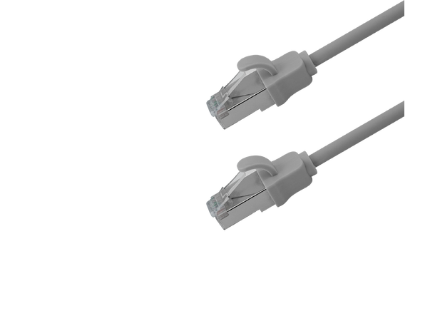 Jotec Patch Cat6A F/FTP Slim Grå 0,2m 