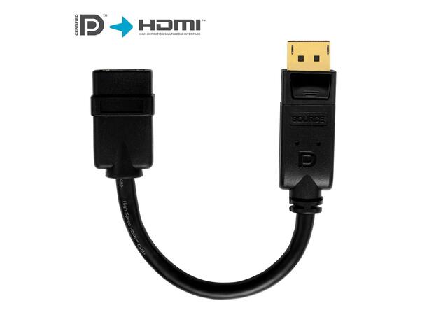 DisplayPort til HDMI Portsaver Adapter DP 1.1 / HDMI 1.4 