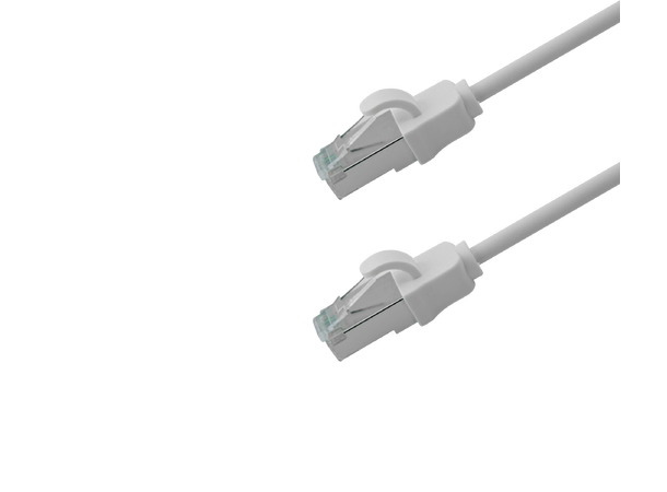 Jotec Patch Cat6A F/FTP Slim Hvit 0,2m 