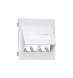 Panduit uttak Innfelt Artic White for 4 Mini-Com moduler Thorsman