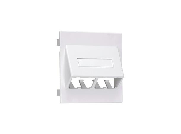 Panduit uttak Innfelt Artic White for 4 Mini-Com moduler Thorsman (TEK) 