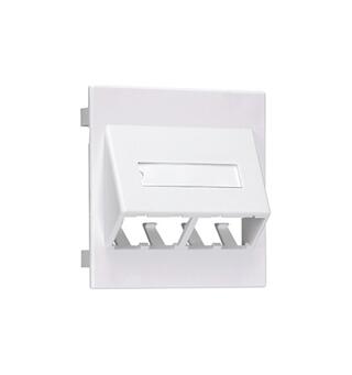 Panduit uttak Innfelt Artic White for 4 Mini-Com moduler Thorsman (TEK)