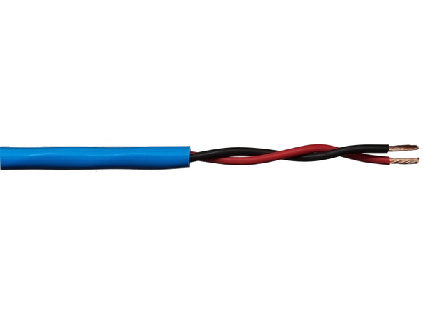 Talevarslingskabel 2x1,5mm2 LSZH Blå RAL5015 Cca-s1d1a1 