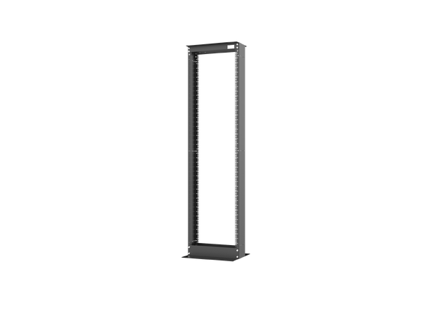 Ager 42U åpen ramme 530x380x2155mm sort 2 punkt, Flatpakket 