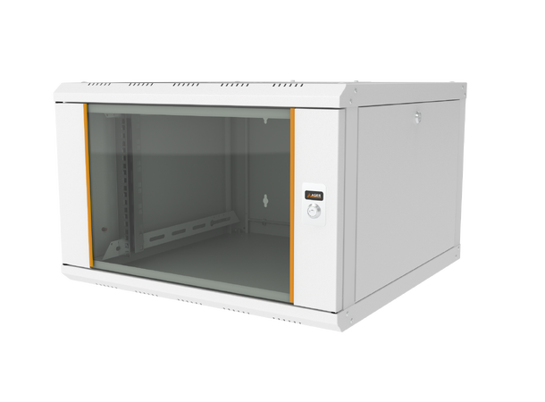 Ager Veggskap 19" 7U 600x600x385mm Agena, maks 80kg, Grå 