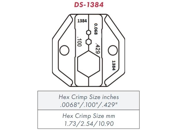Die set Hex 1.73/2.54/10.90 mm Passer til TL-FM-1000 presstang 