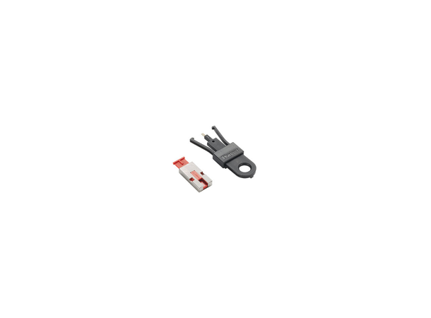 USB Type A Blockout Device Panduit, 5 enheter + et verktøy,  Rød 