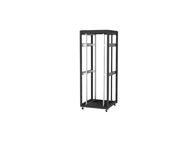 Ager Gulvskap 19" 42U 800x800x2012mm m/glassdør sort, 1000kg, inkl VCM 