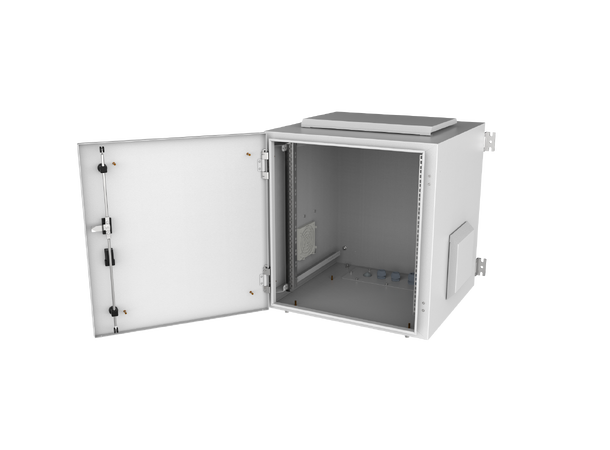 Ager Veggskap 19" 16U 600x450x809mm IP55 80kg, Grå, Innendørs 