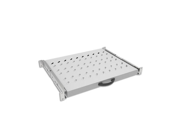 Ager gildehylle for 570mm dybde 4.punkt max 30kg, Grå RAL 7035 