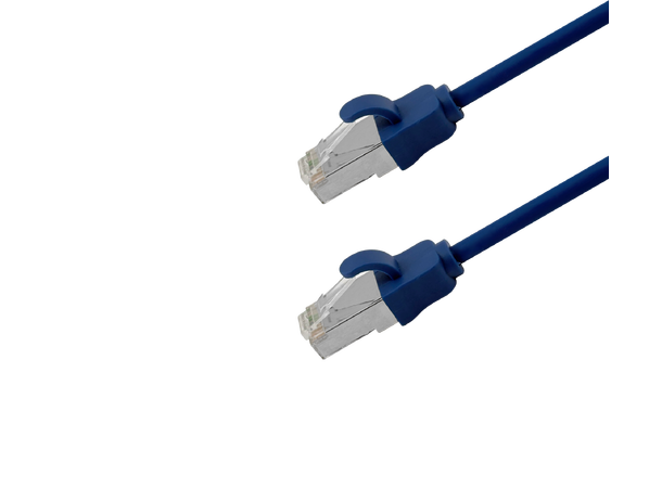 Jotec Patch Cat6A F/FTP Slim Blå 2m 