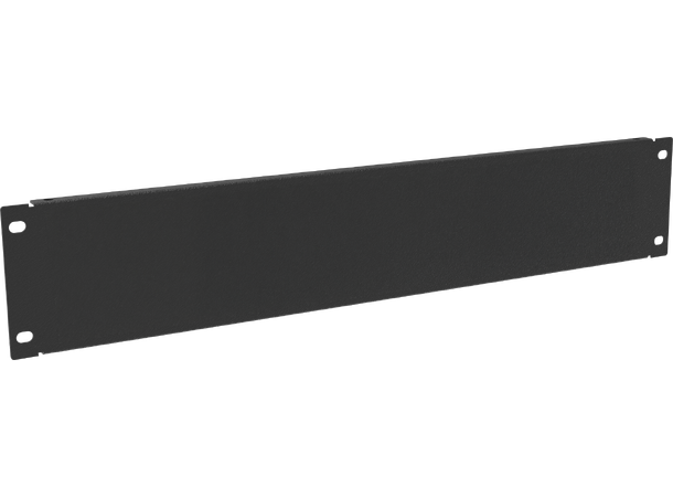 Blindpanel 1U 19" Ager, metall sort 