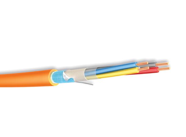JE-H(St)H Bd 1x2x0,8mm Funksjonssikker FE 180, IEC60331-23, LSZH, Rød 