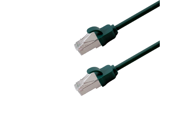 Jotec Patch Cat6A F/FTP Slim Grønn 0,3m 