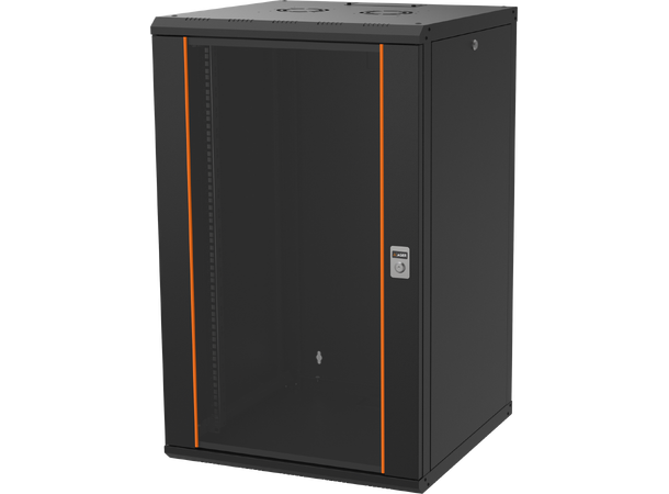 Ager Veggskap 19" 20U 600x450x963mm Agena, maks 80kg, Sort 