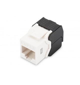 Keystone kat6a verktøyfri uskj. 10gig Digitus, Hvit