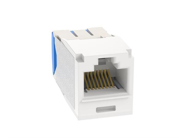 Mini-Com RJ45 modul kat6a 10 Gig UTP Panduit, Hvit 