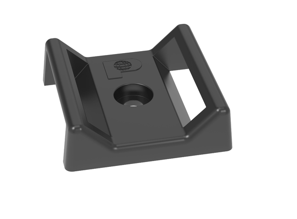 Panduit Hook Loop Cable Tie Mount sort Tak-Ty®, 28,5x28,5 Nylon 6.6 100stk 