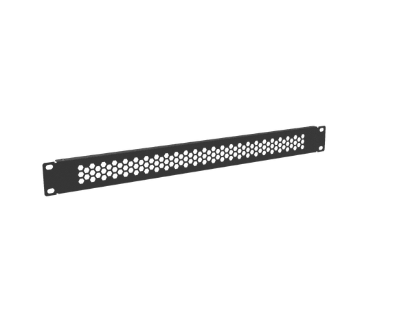 Blindpanel 5U 19" Honeycomb utsparring Ager, metall sort 