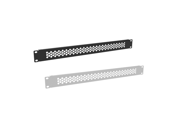 Blindpanel 5U 19" Honeycomb utsparring Ager, metall grå 