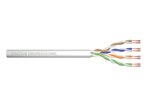 Kat5e U/UTP 4p PVC fleksibel Grå U305m Digitus 
