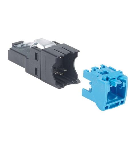 RJ45 han, kat6a, Feltterminerbar U/UTP Panduit T586B